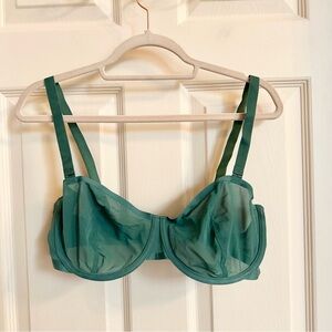 Green cuup balconette bra